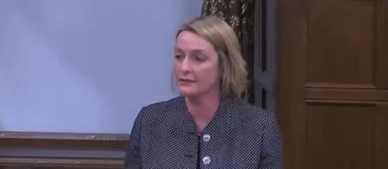 Jessica speaking in the debate