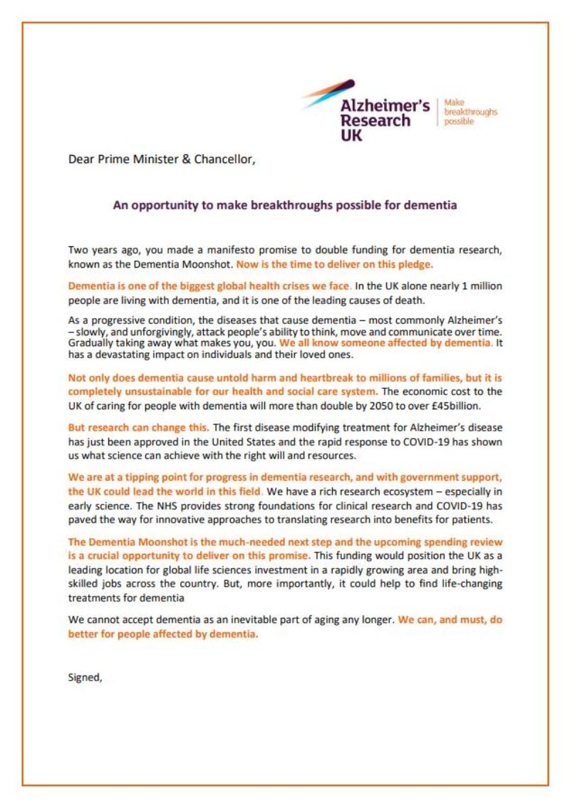 Letter to the Chancellor