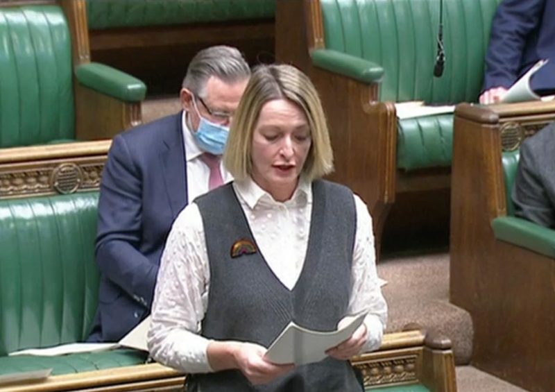 Jessica Morden MP in the House of Commons 21st October