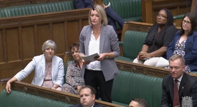 Jessica Morden MP in Parliament 