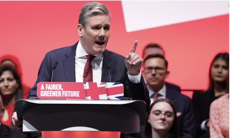 Keir Starmer at Labour Conference 2022. Pic: The Guardian