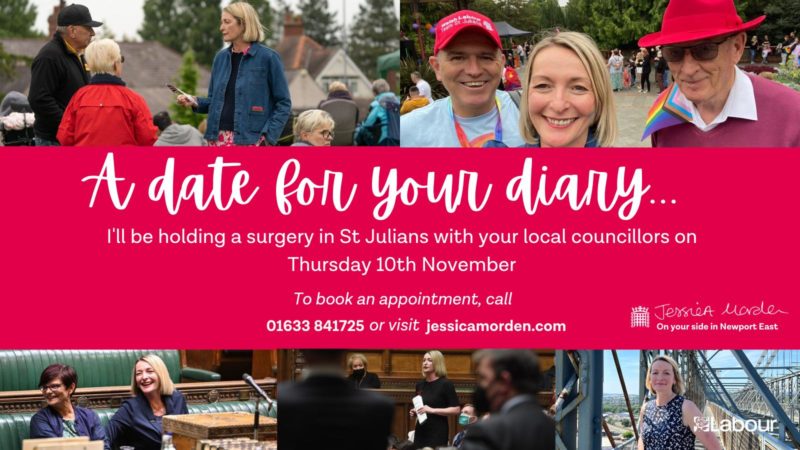 Graphic advertising a surgery in St Julians on 10th November 2022