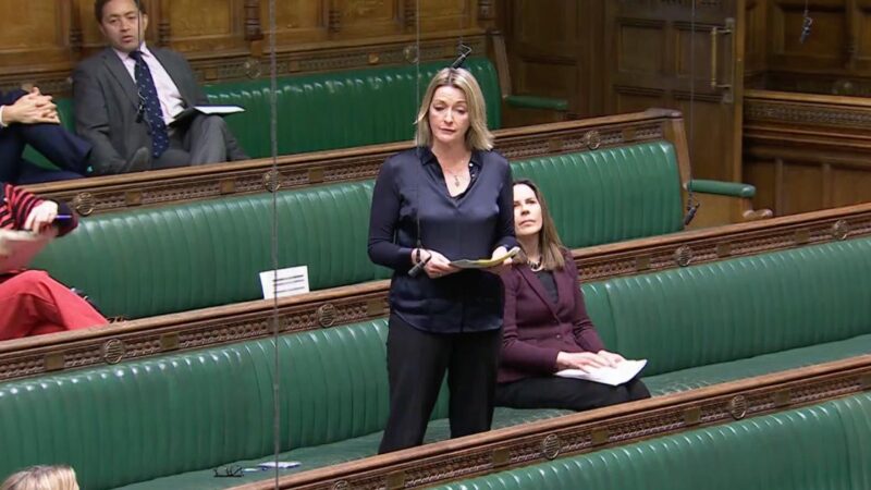 Jessica Morden in Parliament, February 2025