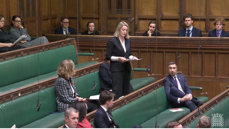 Jessica Morden in Parliament, October 2025